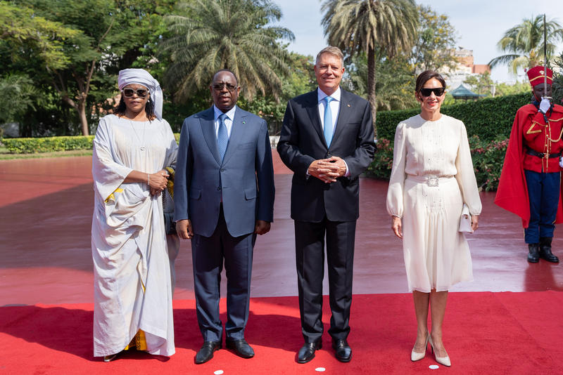 Klaus Iohannis, primit de președintele din Senegal, Macky Sall, Foto: Administratia Prezidentiala