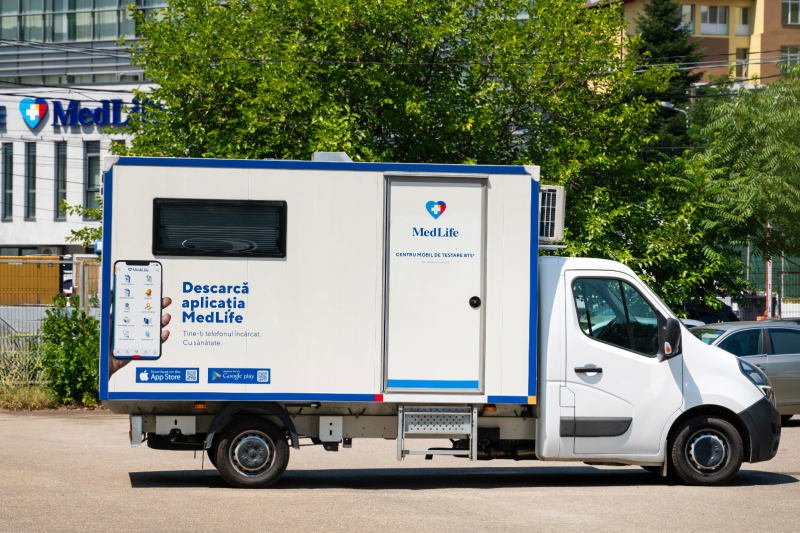 Premieră în Europa Centrală și de Sud-Est: MedLife aduce primul centru mobil de testare BTS* la un festival