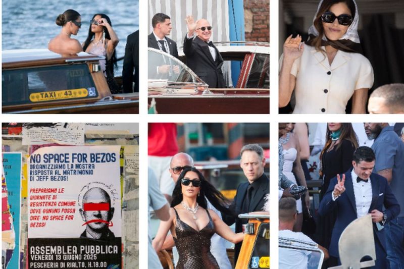 Nunta lui Jeff Bezos și Lauren Sanchez. Zece imagini de la evenimentul de 50 de milioane de euro din Veneția